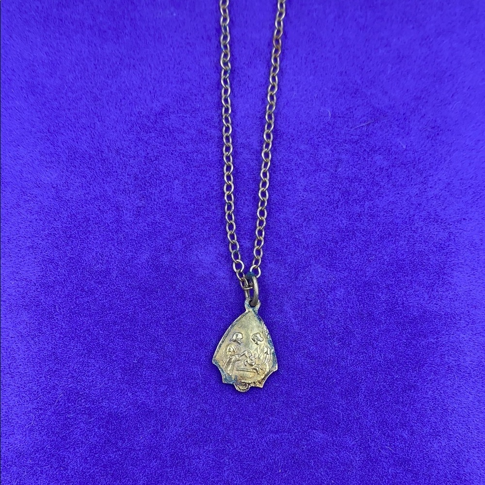 💛 Heirloom Baptism Medallion | Gold Filled Christening Pendant | Sacred Luxe
